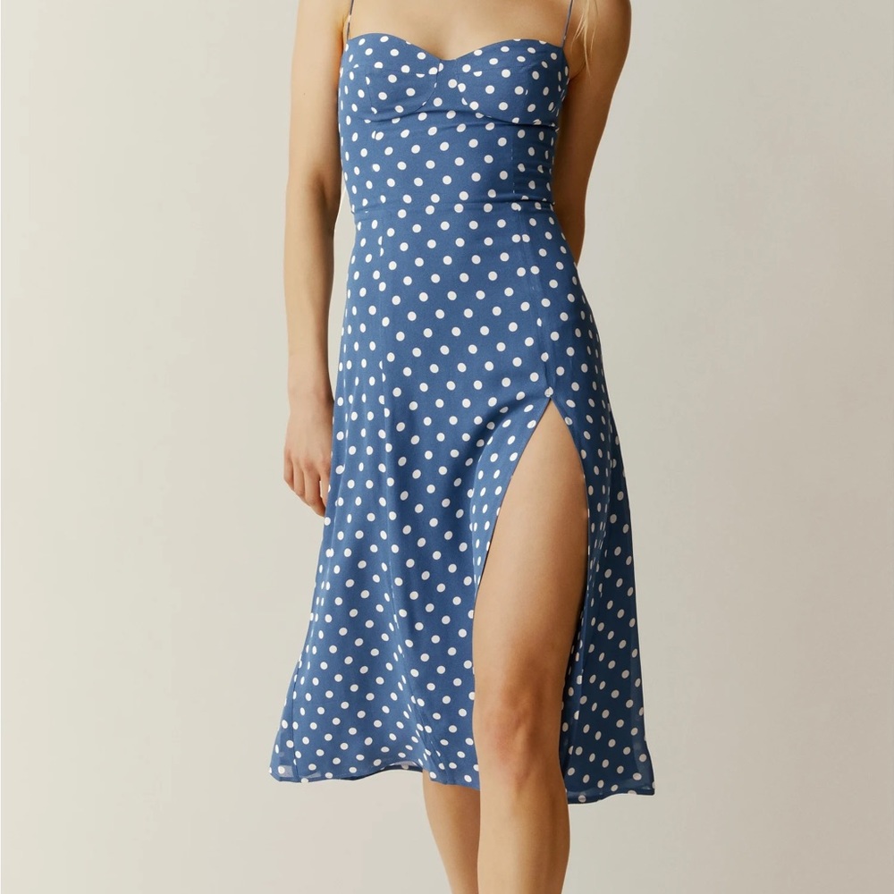 reformation juliette dress lazuli